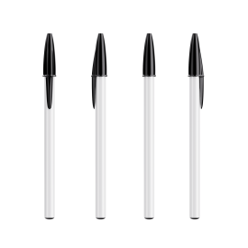 BIC Style balpen-White / black / black ink