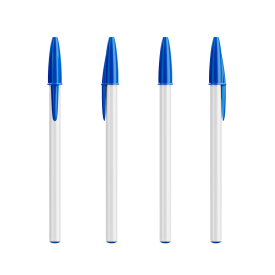 BIC Style balpen-White / blue / black ink