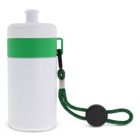 Bidon 500ml - kunststof - met koord