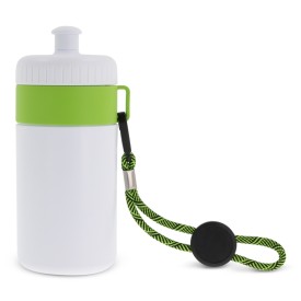 Bidon 500ml - kunststof - met koord