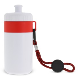 Bidon 500ml - kunststof - met koord
