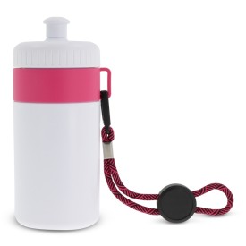 Bidon 500ml - kunststof - met koord