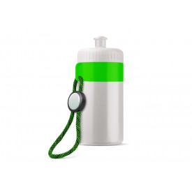 Bidon met rand 500ml-Wit / groen