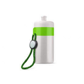 Bidon met rand 500ml-Wit / licht groen