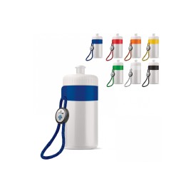 Bidon 500ml - kunststof - met koord