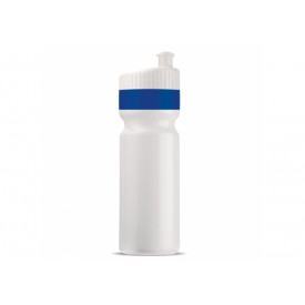 Bidon met rand 750ml-Wit / donker blauw