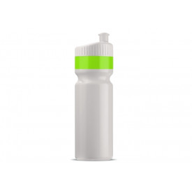 Bidon met rand 750ml-Wit / licht groen