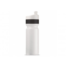 Bidon met rand 750ml-Wit / zwart