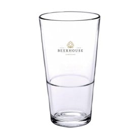 Bierglas 340ml - voorzien van stapelrand