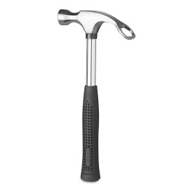Hamer met flesopener - metaal - rubberen handvat