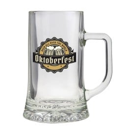 Bierpul met oor 500ml - glas - made in Europe