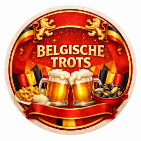Bierviltjes rond - karton - diameter 103mm-Rood