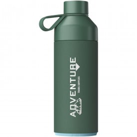 Big Ocean Bottle 1000 ml vacuümgeïsoleerde waterfles-Bosgroen