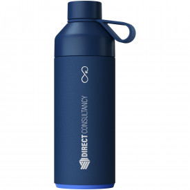 Big Ocean Bottle 1000 ml vacuümgeïsoleerde waterfles-Oceaan blauw