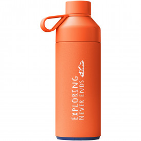 Big Ocean Bottle 1000 ml vacuümgeïsoleerde waterfles-Sun orange