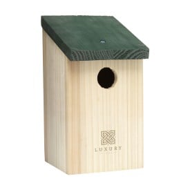 Birdhouse vogelhuisje - grenenhout - 22x14x12 cm - met ophangoog