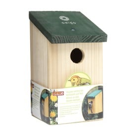 Birdhouse vogelhuisje - grenenhout - 22x14x12 cm - met ophangoog