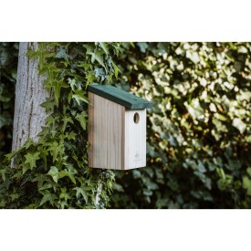 Birdhouse vogelhuisje - grenenhout - 22x14x12 cm - met ophangoog