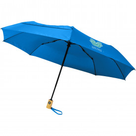 Bo 21" opvouwbare, automatische gerecyclede PET paraplu-Process blauw