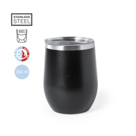 Bobby beker 350ml - dubbelwandig - met deksel