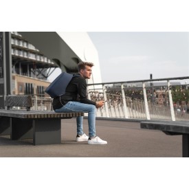 Bobby Hero rugzak - 16L - rPET polyester - laptopvak - anti diefstal