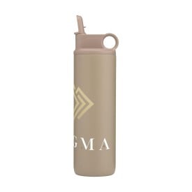 Bonny RCS Recycled Steel Sportflask 800 ml drinkfles-Beige