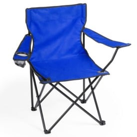 Camping stoel - metaal - inklapbaar - drankhouder - met hoes