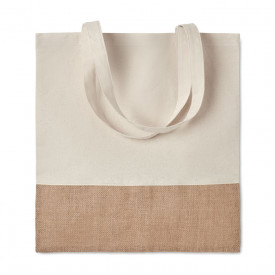Boodschappentas met jute-Beige