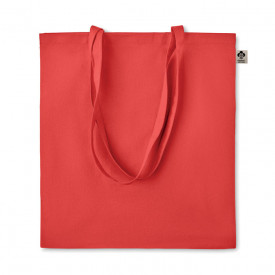 Zimde colour shopping bag organic cotton-Rood