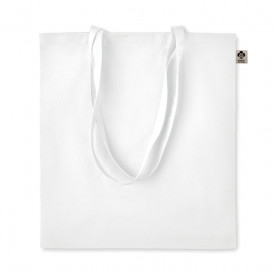 Zimde colour shopping bag organic cotton-Wit