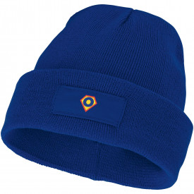Boreas muts met patch-Blauw