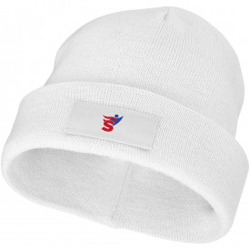 Boreas muts met patch-Wit