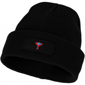 Boreas muts met patch-Zwart