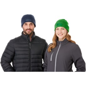 Boreas beanie - acryl - enkellaags - met patch