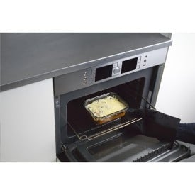 Borneo lunchbox - 0,8 L - bamboe/glas - sluitelastiek