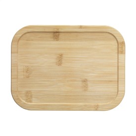 Borneo lunchbox - 0,8 L - bamboe/glas - sluitelastiek