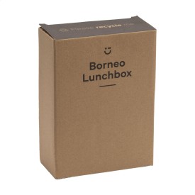 Borneo lunchbox - 0,8 L - bamboe/glas - sluitelastiek