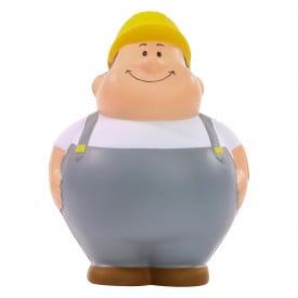 Bert® anti stress figuur - bouwvakker - 10 cm