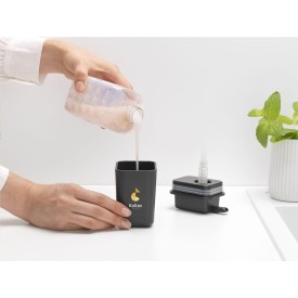 Brabantia zeepdispenser - kunststof - 200 ml - drupvrije pomp - antislip