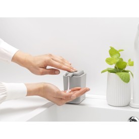 Brabantia zeepdispenser - kunststof - 200 ml - drupvrije pomp - antislip