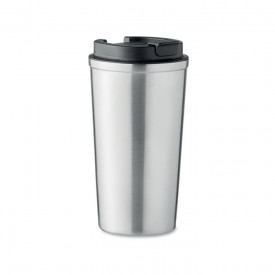 Brace + dubbelwandige beker 510 ml-Mat zilver