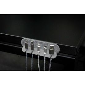 Brandcharger Cabledock kabelhouder - 5 sleuven - polyester - tot 6 mm - zelfklevende achterkant