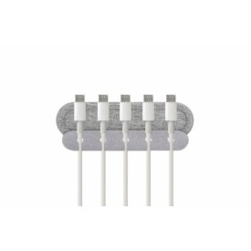Brandcharger Cabledock kabelhouder - 5 sleuven - polyester - tot 6 mm - zelfklevende achterkant