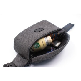 Brandcharger Crosspack schoudertas - polyester - anti diefstal - RFID-bescherming