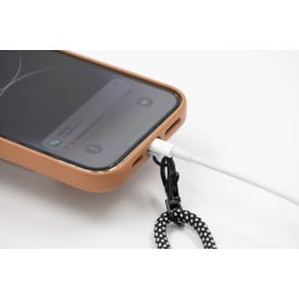 Brandcharger Lany lanyard - polyester en aluminium - verstelbaar
