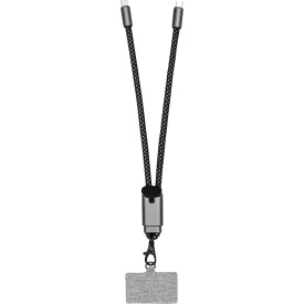 Brandcharger Lany Wristband Charge oplaadkabel - 60W - aluminium en nylon - snelladen