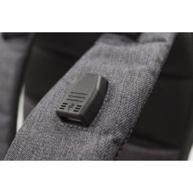 Brandcharger Marco Polo rugzak - polyester - waterbestendig - laptopvak - anti diefstal