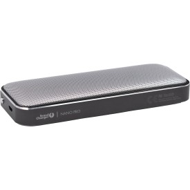 Brandcharger Nano pro speaker - aluminium - draadloos - TWS-stereokoppeling - draagkoord