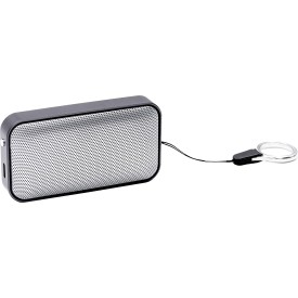 Brandcharger Nano speaker - aluminium - draadloos - TWS-stereokoppeling - draagkoord