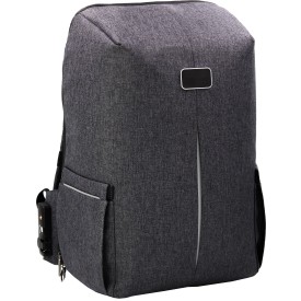 Brandcharger Phantom rugzak - polyester - waterbestendig - laptopvak - anti diefstal - reflecterend